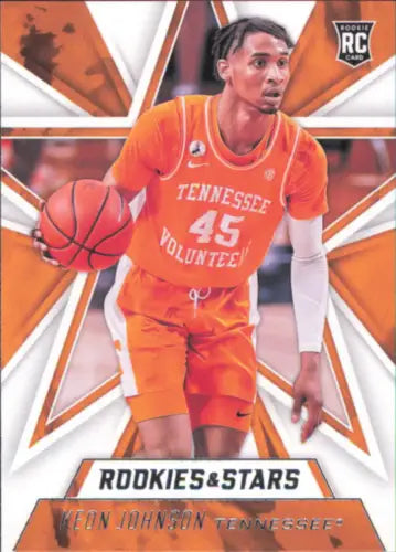 Keon Johnson basketball card from 2021-22 Panini Chronicles Draft Rookies and Stars NM-MT