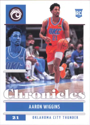 Aaron Wiggins 2021-22 Panini Chronicles Pink Rookie Card OKC Thunder NM-MT