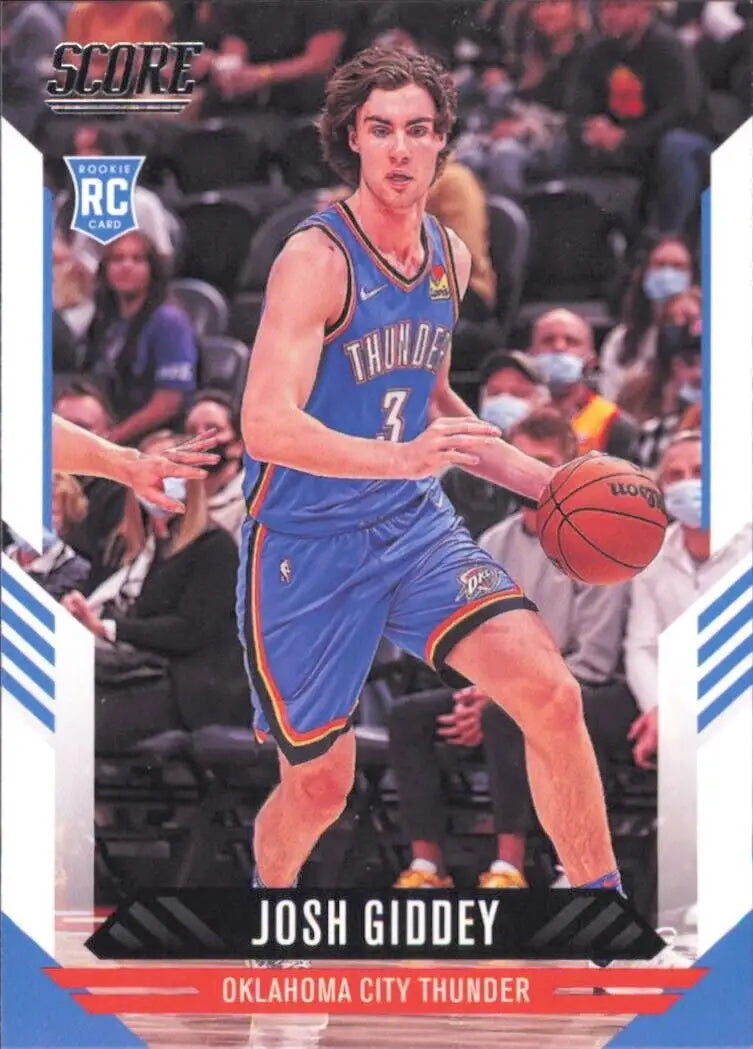 Josh Giddey Rookie basketball card from 2021-22 Panini Chronicles Oklahoma City Thunder