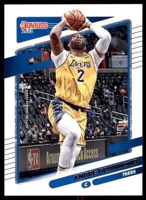 Andre Drummond basketball card from 2021-22 Panini Donruss Philadelphia 76ers #27