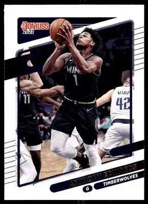 2021-22 Panini Donruss Anthony Edwards Minnesota Timberwolves trading card #175