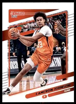 Basketball trading card of Cameron Johnson from 2021-22 Panini Donruss collection