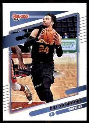 Dillon Brooks basketball card from 2021-22 Panini Donruss Memphis Grizzlies #50