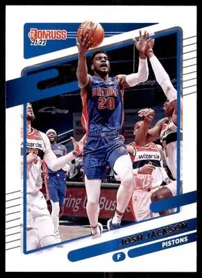 2021-22 Panini Donruss Josh Jackson Detroit Pistons trading card #161 collectible item