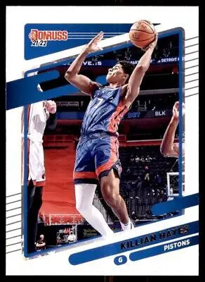 Kilian Hayes basketball card from 2021-22 Panini Donruss #145 Detroit Pistons