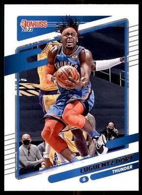 Luguentz Dort basketball card from 2021-22 Panini Donruss Oklahoma City Thunder #152