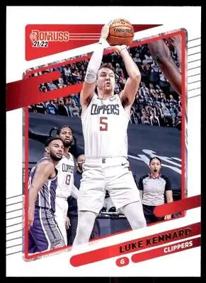 2021-22 Panini Donruss Luke Kennard Los Angeles Clippers basketball card collectible