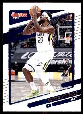 Royce O’Neale basketball card from 2021-22 Panini Donruss Utah Jazz, #65, text-align center