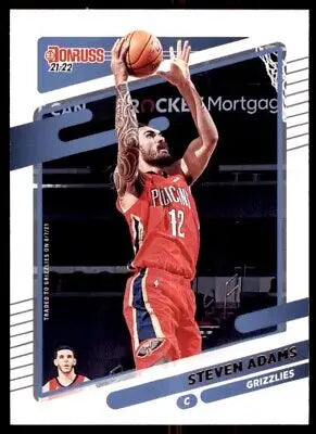 Steven Adams basketball card from 2021-22 Panini Donruss, Memphis Grizzlies #193