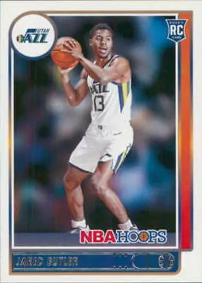 Jared Butler basketball card from 2021-22 Panini Hoops NM-MT RC Rookie Jazz original gloss