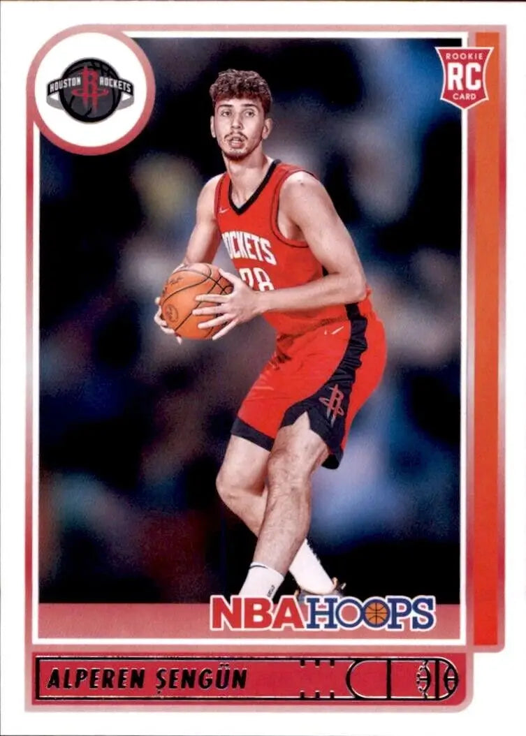 Alperen Sengun rookie card from 2021-22 Panini Hoops Houston Rockets #204