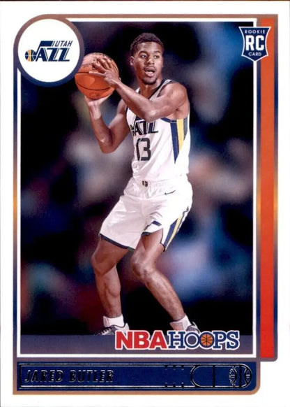 Jared Butler rookie card from 2021-22 Panini Hoops Utah Jazz NBA #216 collectible