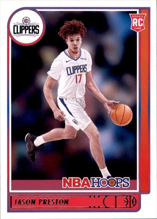 2021-22 Panini Hoops Jason Preston Rookie Card Los Angeles Clippers NBA Basketball