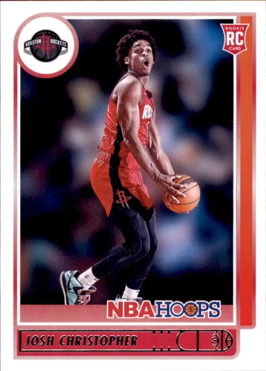 Josh Christopher Rookie card from 2021-22 Panini Hoops NBA collection Houston Rockets