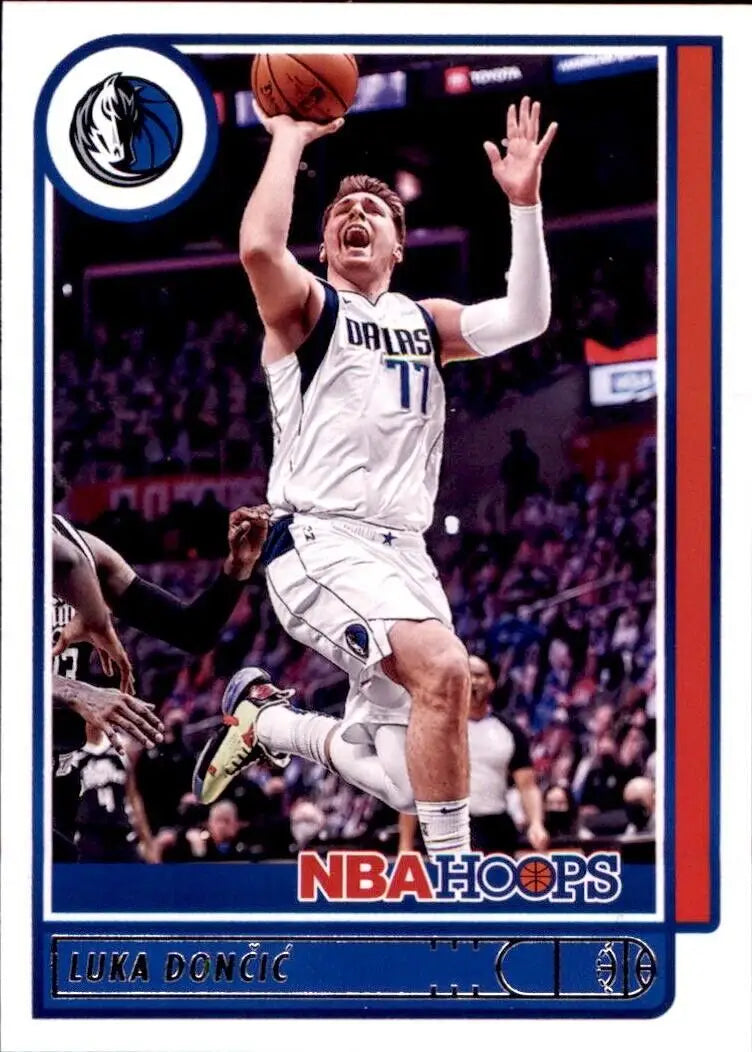 Luka Dončić 2021-22 Panini Hoops Basketball Card from Dallas Mavericks #62