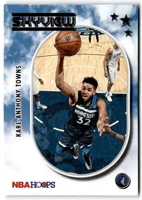 Basketball trading card 2021-22 Panini Hoops Skyview Karl-Anthony Towns original gloss