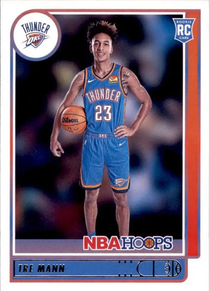 Tre Mann Rookie Card from 2021-22 Panini Hoops Oklahoma City Thunder NBA collection