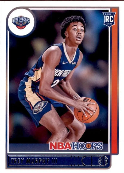 Trey Murphy III rookie card from 2021-22 Panini Hoops New Orleans Pelicans NBA