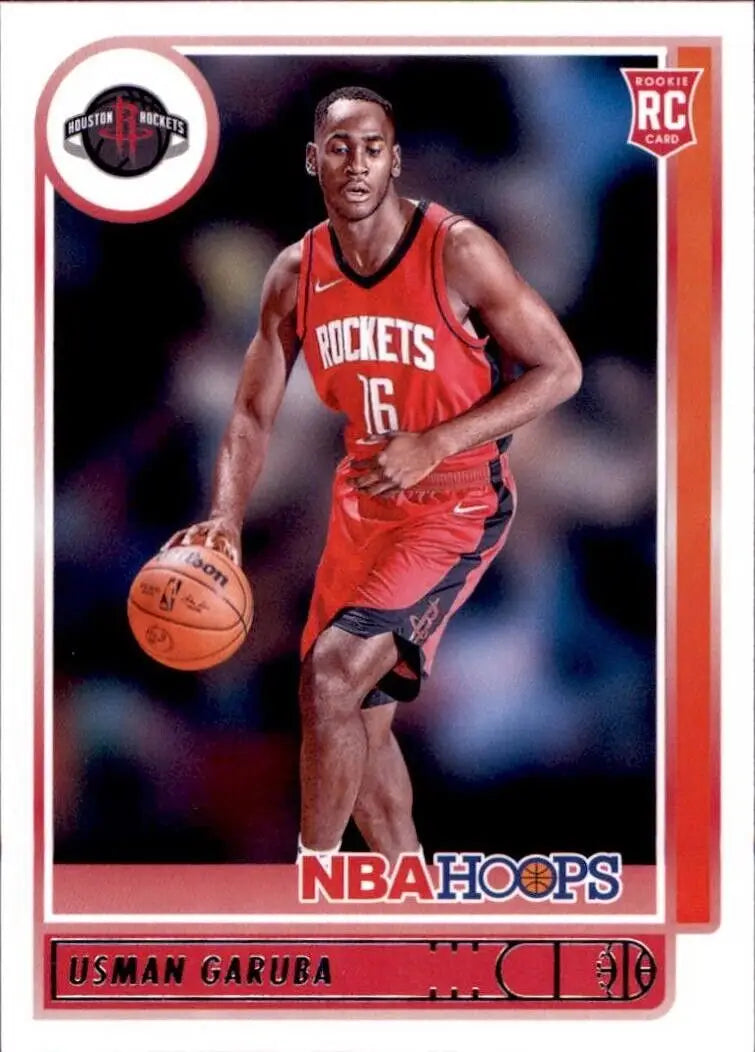 2021-22 Panini Hoops Usman Garuba rookie card Houston Rockets NBA #238 collectible