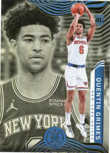 2021-22 Panini Illusions #175 Quentin Grimes Rookie Card for New York Knicks fans