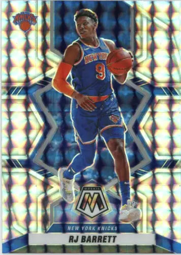 RJ Barrett 2021-22 Panini Mosaic Mosaic #140 New York Knicks Basketball Card