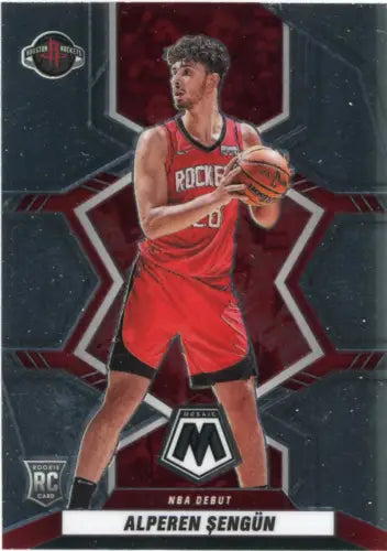 2021-22 Panini Mosaic Alperen Sengun Rookie Card Houston Rockets NM-MT condition