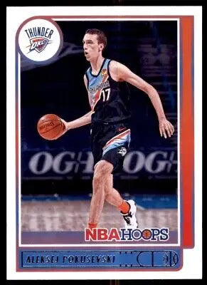 Aleksej Pokusevski Oklahoma City Thunder basketball trading card from Panini NBA Hoops