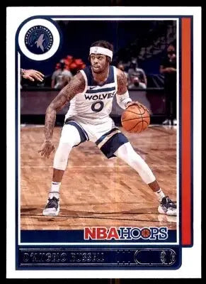 D’Angelo Russell 2021-22 Panini NBA Hoops basketball card Minnesota Timberwolves #161