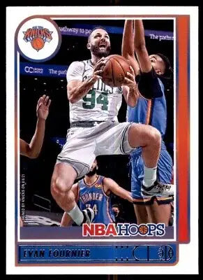 Evan Fournier basketball card from 2021-22 Panini NBA Hoops New York Knicks #39