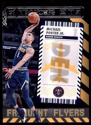 Michael Porter Jr. basketball card from 2021-22 Panini NBA Hoops Frequent Flyers insert