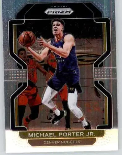 Michael Porter Jr basketball card from 2021-22 Panini Prizm with original gloss finish