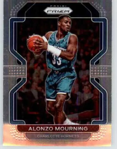 2021-22 Panini Prizm #270 Alonzo Mourning basketball card with original gloss detail