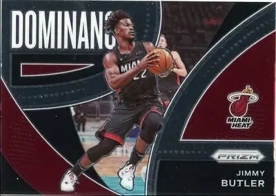 Jimmy Butler basketball card from 2021-22 Panini Prizm Dominance Miami Heat #25