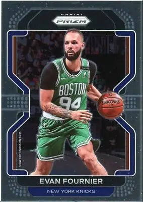 Evan Fournier basketball card from 2021-22 Panini Prizm New York Knicks collection