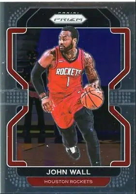 2021-22 Panini Prizm John Wall Houston Rockets #68 basketball card displayed