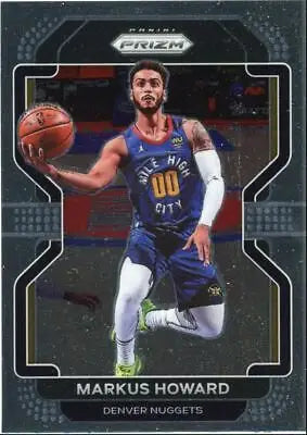 Basketball card featuring Markus Howard from 2021-22 Panini Prizm Denver Nuggets