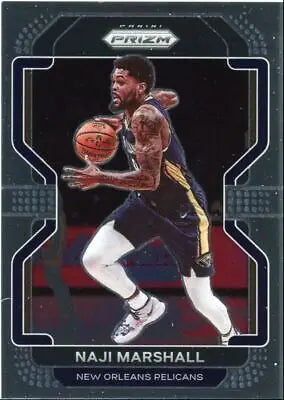 Naji Marshall basketball card from 2021-22 Panini Prizm featuring New Orleans Pelicans