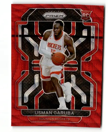 Usman Garuba 2021-22 Panini Prizm Prizms Ruby Wave basketball card original gloss