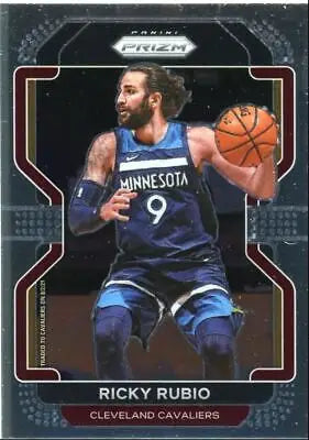 Ricky Rubio basketball card from 2021-22 Panini Prizm, Cleveland Cavaliers #96