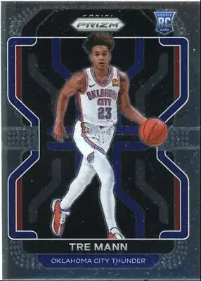 Tre Mann Rookie Basketball Card from 2021-22 Panini Prizm Oklahoma City Thunder #274