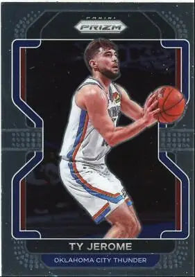 Ty Jerome basketball card from 2021-22 Panini Prizm Oklahoma City Thunder #214