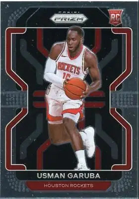 Usman Garuba 2021-22 Panini Prizm Rookie Houston Rockets #321 basketball card