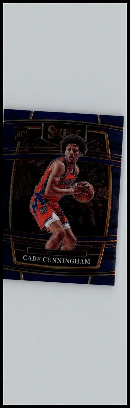 Cade Cunningham Blue basketball card from 2021-22 Panini Select for Detroit Pistons