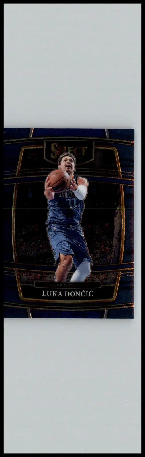 Luka Doncic basketball card from 2021-22 Panini Select Blue retail edition