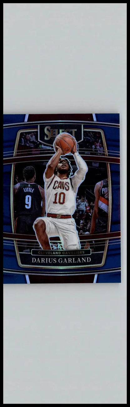 Darius Garland Blue basketball card from 2021-22 Panini Select Cleveland Cavaliers