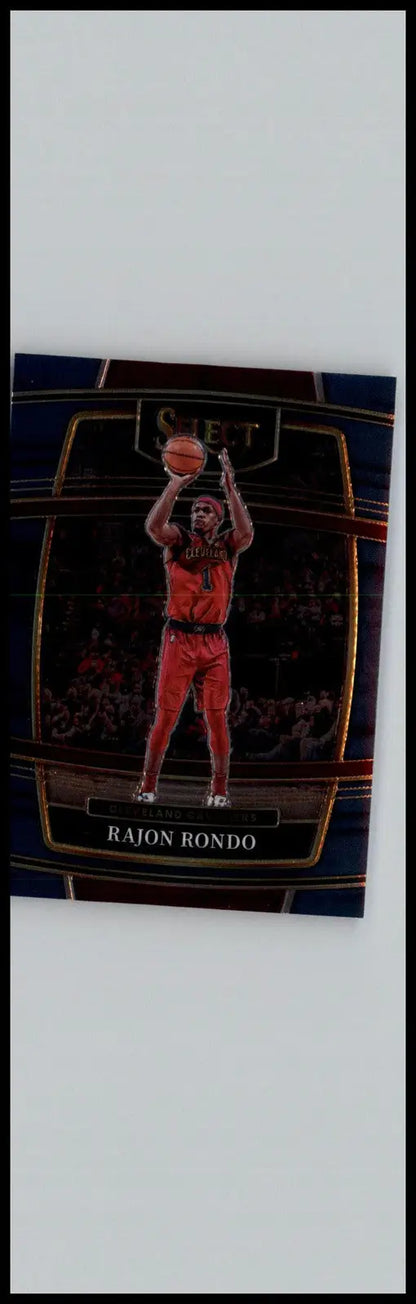 Rajon Rondo Blue basketball card from 2021-22 Panini Select #34 Cleveland Cavaliers