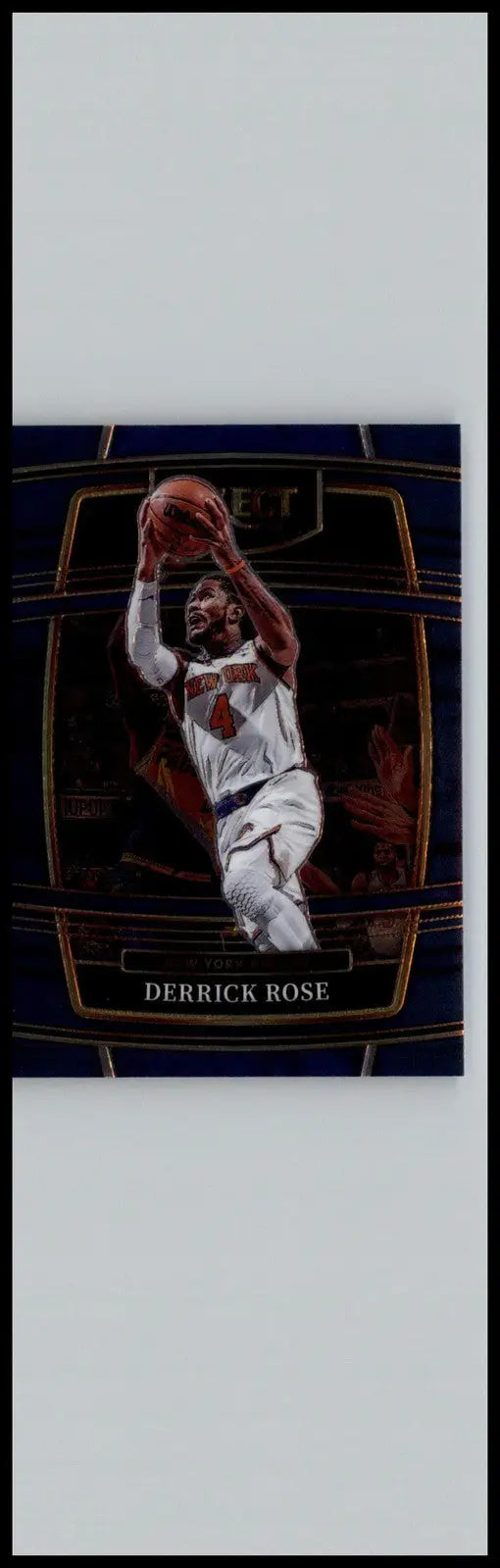 Derrick Rose Blue basketball card from 2021-22 Panini Select New York Knicks edition