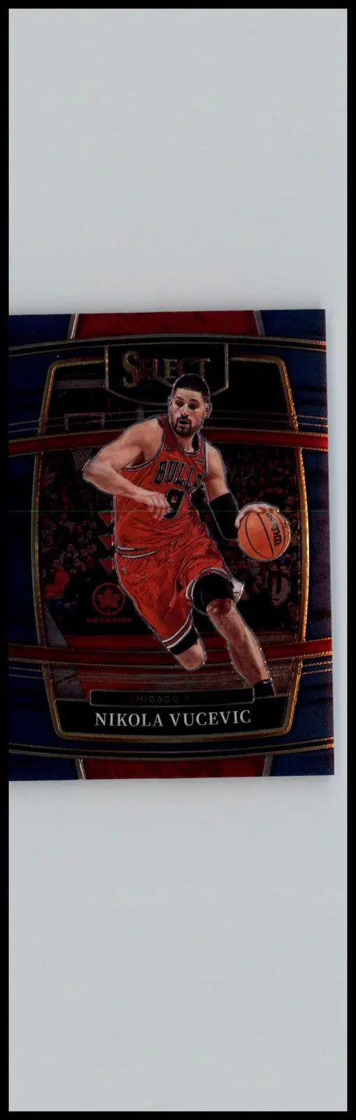 Nikola Vucevic Blue basketball card from 2021-22 Panini Select Chicago Bulls collection