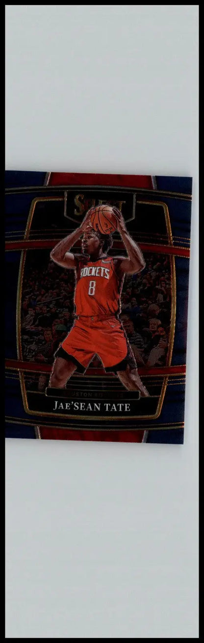 Jae’Sean Tate basketball card from 2021-22 Panini Select Tate Blue Houston Rockets