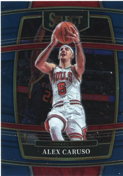 Alex Caruso Chicago basketball card from 2021-22 Panini Select NBA #9